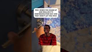 Disembarkation Day Hits Hard 😢