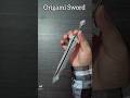 Origami Sword Simple Origami Paper Sword