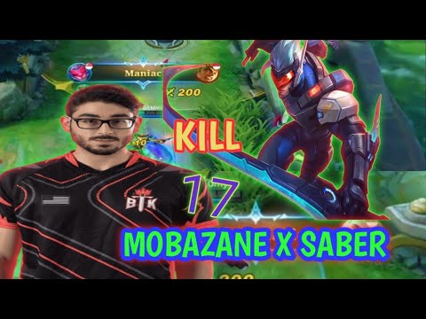 GAMEPLAY HERO SABER X MOBAZANE KILL 17 & MANIAC!!!!!!! 🔥🔥🔥🔥🔥🔥🔥🔥🔥🔥🔥🔥🔥🔥🔥