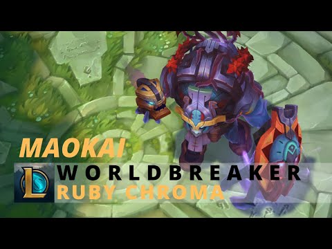 Worldbreaker Maokai Ruby Chroma - League Of Legends