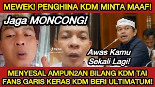 Download lagu MEWEK! KETANGKEP BASAH PENGHINA KDM AMPUN2AN MINTA MAAF! FANS GARIS KERAS KDM BERI ULTIMATUM TEGAS!! mp3