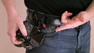 Spider Holster's Black Widow Small DSLR & Bridge Camera Holster Demo
