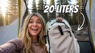 Camping With Only What Fits in This Backpack | 20 L Bagsmart Faro Backpack