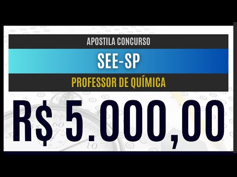 APOSTILA CONCURSO SEE-SP 2023 - Professor de Ensino Fundamental e Médio (Química)