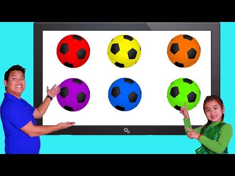 Jannie Aprende los Colores con Balones de Fútbol | Video Educativo para Niños