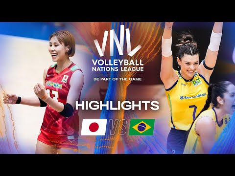 Japan 🇯🇵 vs. Brazil 🇧🇷 - Highlights | Week 3 | Women's VNL 2025
