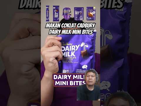 Makan coklat Cadbury dairy milk mini bites
