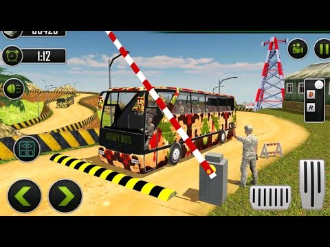US army bus driver  soldier transport games - Android Gameplay