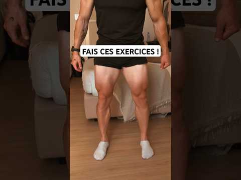JAMBES MUSCLÉES SANS MATERIEL 🤯🔥 #quadriceps #legsworkout #legsday #bodyweighttraining
