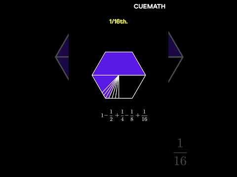 What is the sum: 1 − ½ + ¼ − ⅛ + …?