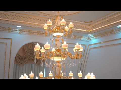 Đèn chùm đồng Hoàng Trí Luxury