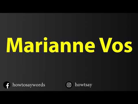 How To Pronounce Marianne Vos
