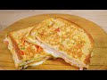 How To Make One Pan Egg Toast! Easy & Delicious Omelette Sandwich Recipe