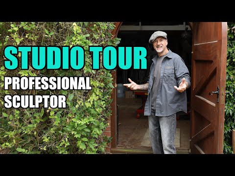 STUDIO TOUR OF A PROFESSIONAL SCULPTOR!!!