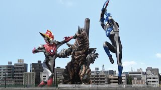 Download lagu ウルトラマンR/B VS グルジオキング Ultraman R/B VS Grigio King (First Fight) Malay Dub mp3