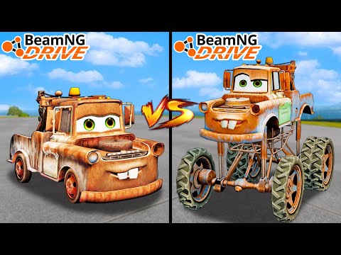 PIXAR Tow Mater Vs Monster Tow Mater - Which Is Best In BeamNG Drive ?