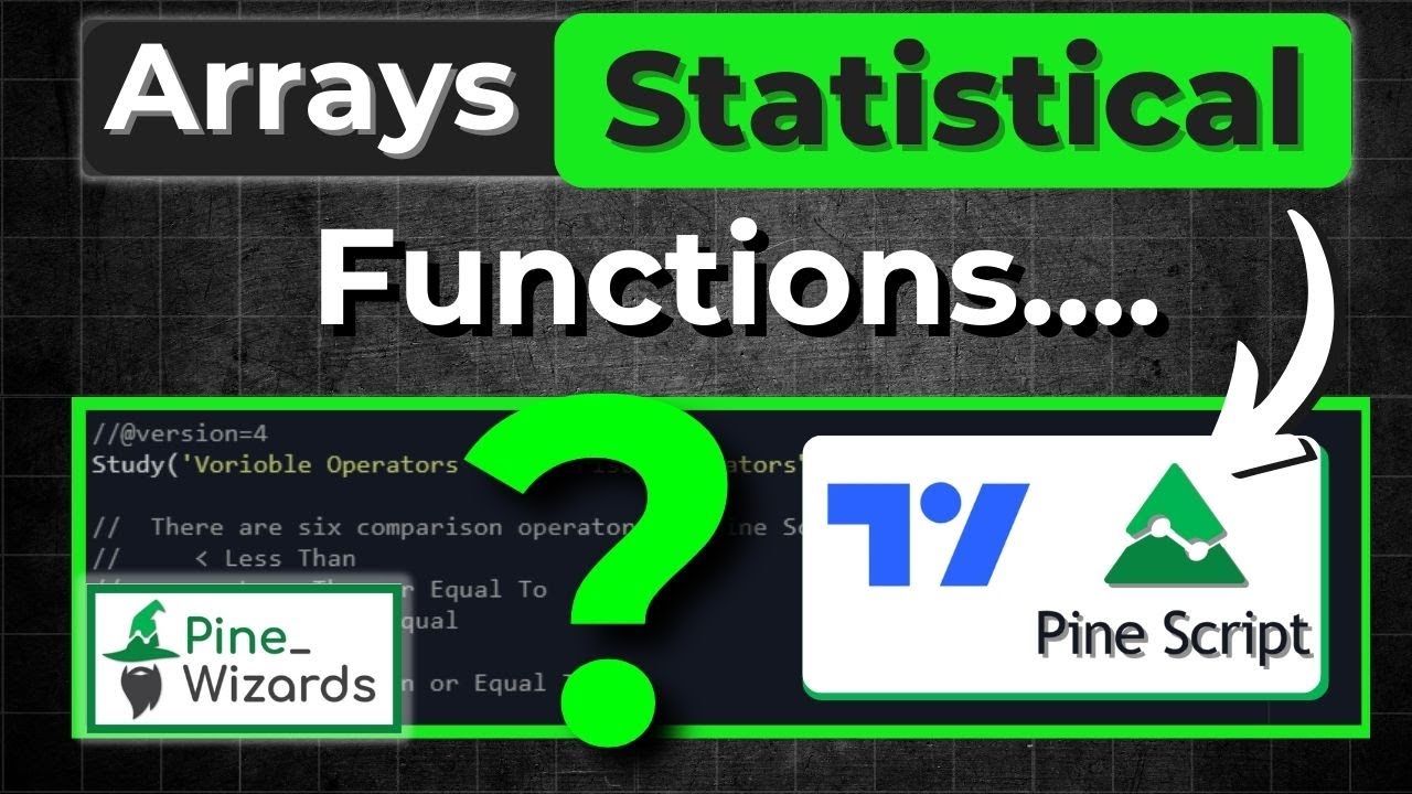 Pinescript Arrays Statistical Functions Lesson 14 | Pine Script Course