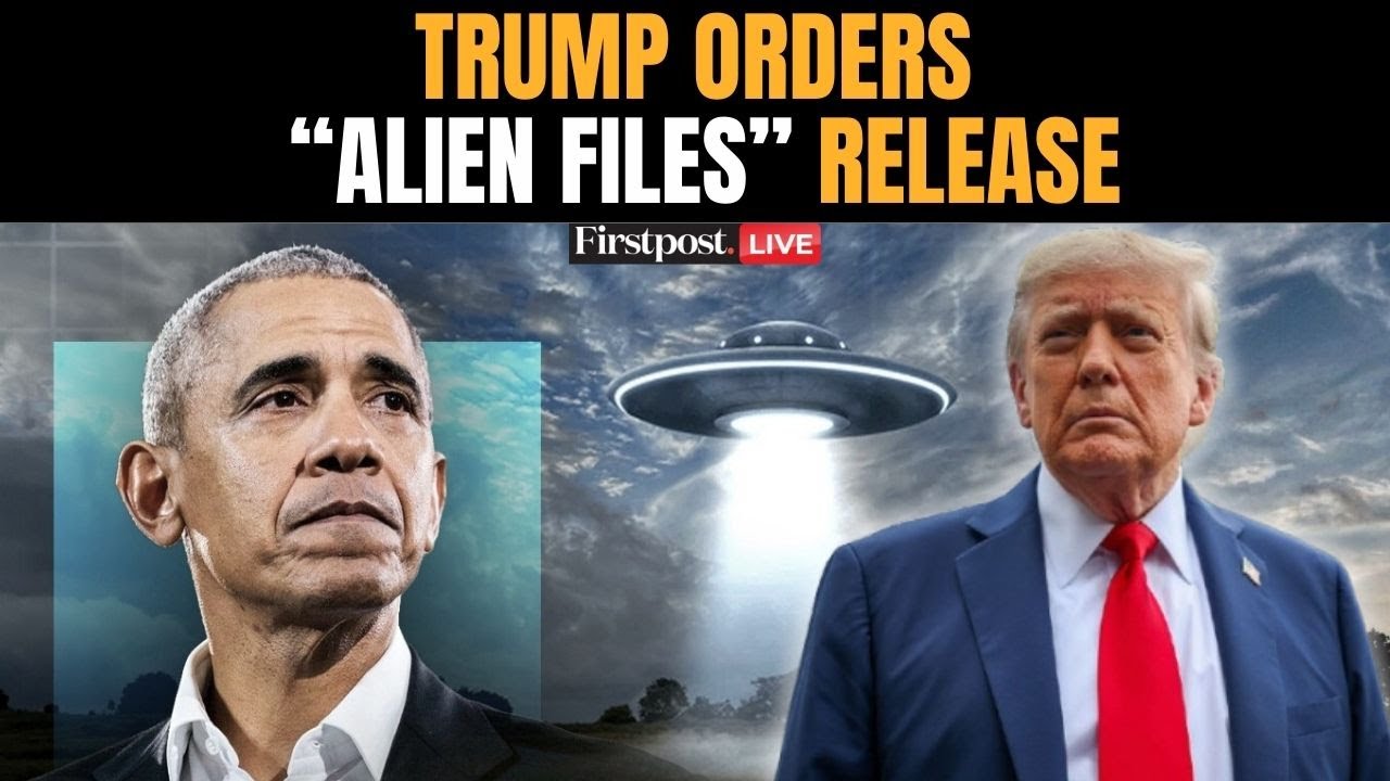 LIVE: Trump Orders Release of UFO Records After Obama's Comment on Aliens | Firstpost