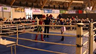 Muay Thai Nuorten SM 2013 - Niko Salonen vs. Valto Vainio-Puhju