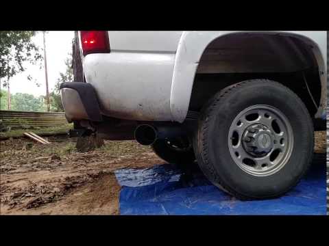 2003 Silverado 2500HD 6.0 Gibson exhaust 315547 Superflow muffler