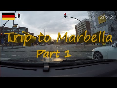 4K Road Trip to Marbella (Real time) Part 1