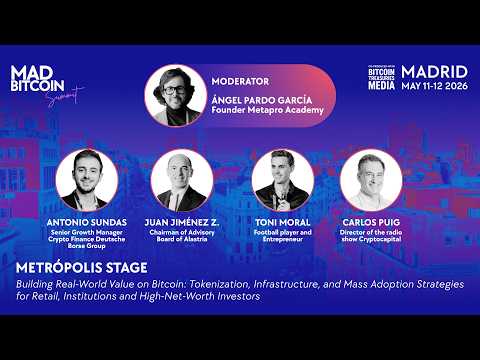 MadBitcoin Summit 2026 panel moderado por Ángel Pardo García