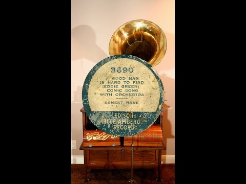 Blues, "A Good Man Is Hard To Find" by Ernest Hare on Edison Blue Amberol cylinder record 3690