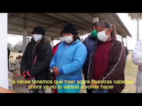Entrega de Eco fogones a comunidad Indígena la Esperanza