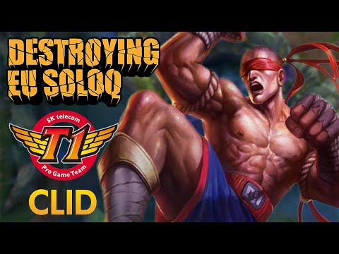 Destroying EU SoloQ: SKT T1 Clid - Lee Sin Jungle - KDA 19/2/7
