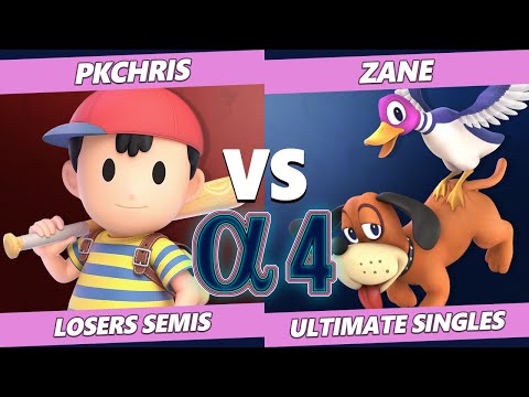 Alpha 4 Losers Semis - Zane (Duck Hunt, Mega Man) Vs. PkChris (Ness) SSBU Ultimate Tournament