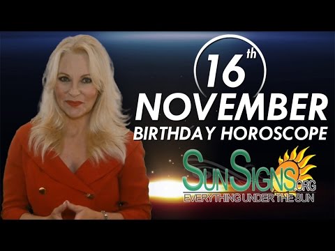 November 16th Zodiac Horoscope Birthday Personality - Scorpio - Part 1