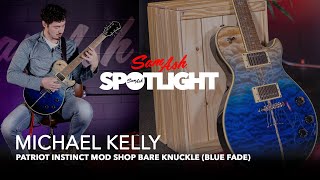 Video thumbnail for Michael Kelly Mod Shop Patriot Instinct Bare Knuckle Electric Guitar Blue Fade Playing Exmaples by Sam Ash Direct