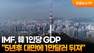 IMF 5년 후 韓 1인당 GDP, 대만에 1만달러 뒤져 / 연합뉴스TV (YonhapnewsTV)