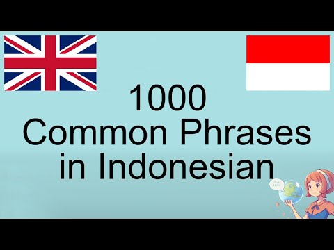 1000 Common Indonesian Phrases You Need to Know | Speak Like a Native