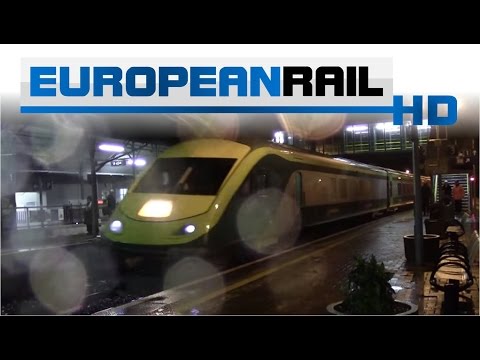 Iarnród Éireann Irish Rail 201 loco 234 + mk4 set 4007 arrives at Mallow Station