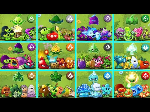 Random 12 Team 5 Plants & Mint Vs All Zombies - Who Will Win? - Pvz 2 Team Plant Battlez