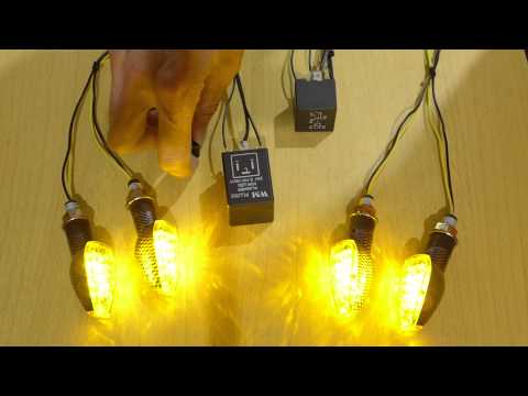 Using a double contact relay to make a Hazard Setup on turn signal lights