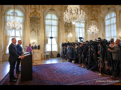 Bratysława. Konferencja prasowa Prezydentów Polski i Słowacji