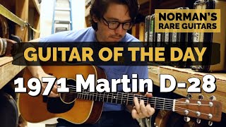 Video thumbnail for Guitar of the Day: 1971 Martin D-28 | Todd Wisenbaker at Norman's Rare Guitars by Normans Rare Guitars