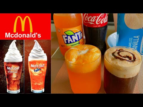 Make McDonald’s Coke Float at home | Ice-Cream Soda  #shorts #mcdonalds #summerdrink