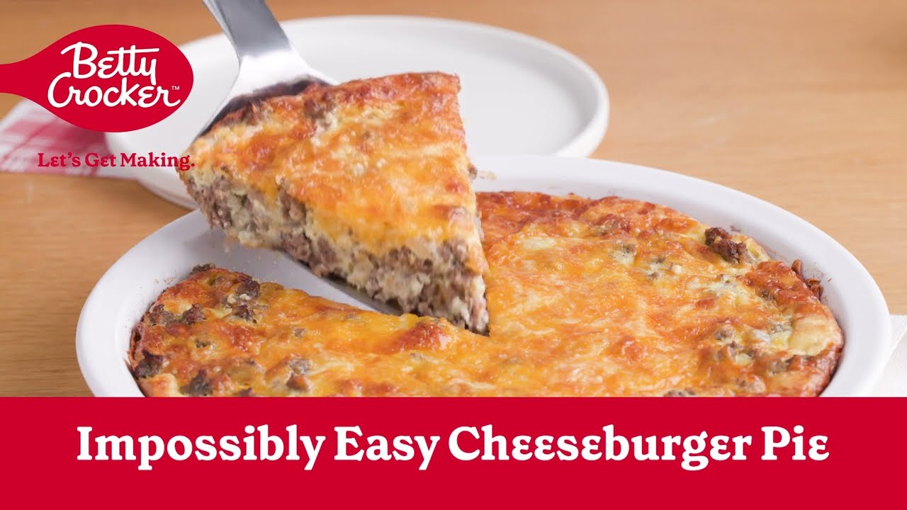 Impossibly Easy Cheeseburger Pie | Betty Crocker