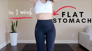 FLAT STOMACH IN 1 WEEK // 6 Min Home Workout
