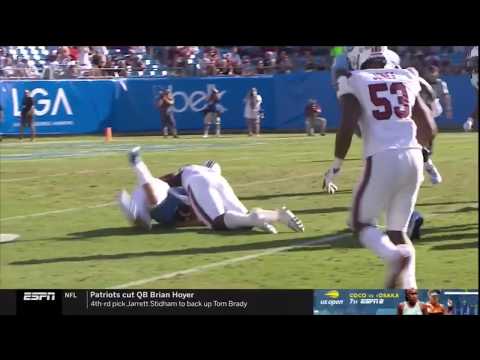 2019 USC vs UNC - Javon Kinlaw Sack