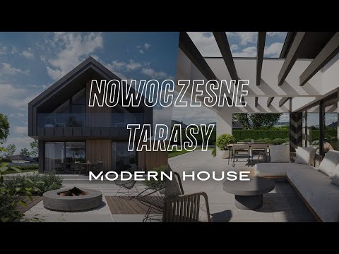 Nowoczesne tarasy w domach MODERN HOUSE