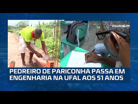 NUNCA É TARDE: estudante da EJA passa em engenharia na UFAL