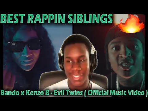 BEST RAPPIN SIBLINGS 🔥 WaviJus Reacts To - Bando x Kenzo B - Evil Twins ( Official Music Video )