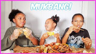 HUGE CRAB, MUSSELS & SEAFOOD BOIL MUKBANG + SPILLING TEA! | YOSHIDOLL