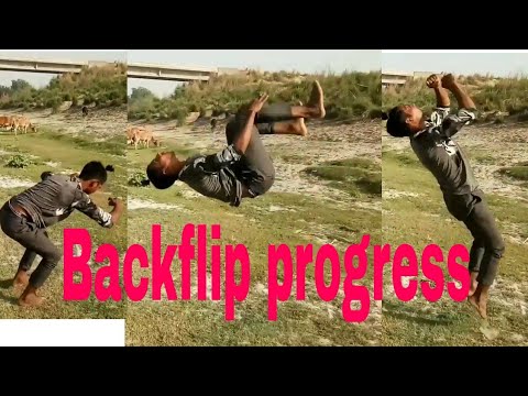 Backflip ! Progress Video ! Anuj gaur