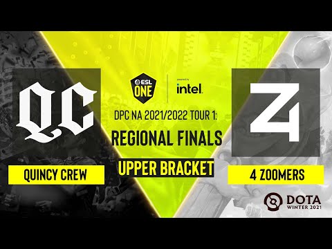 Dota2 - Quincy Crew vs 4 Zoomers - Game 1 - DPC NA 2021/2022 Tour 1: Regional Finals