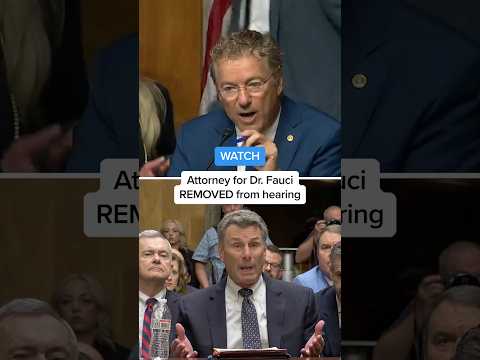 WATCH: Attorney for Dr. Fauci REMOVED from hearing